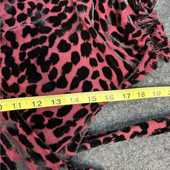 DIANE VON FURSTENBERG KATHERINE WRAP Merlot Animal Leopard print - Picture 7 of 12